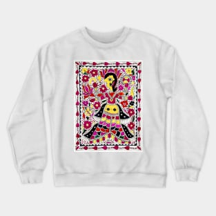 Hindu Goddess Lakshmi, Bihar, India, Early 1900s Crewneck Sweatshirt